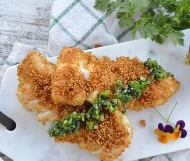 Quinoa Crusted Fish