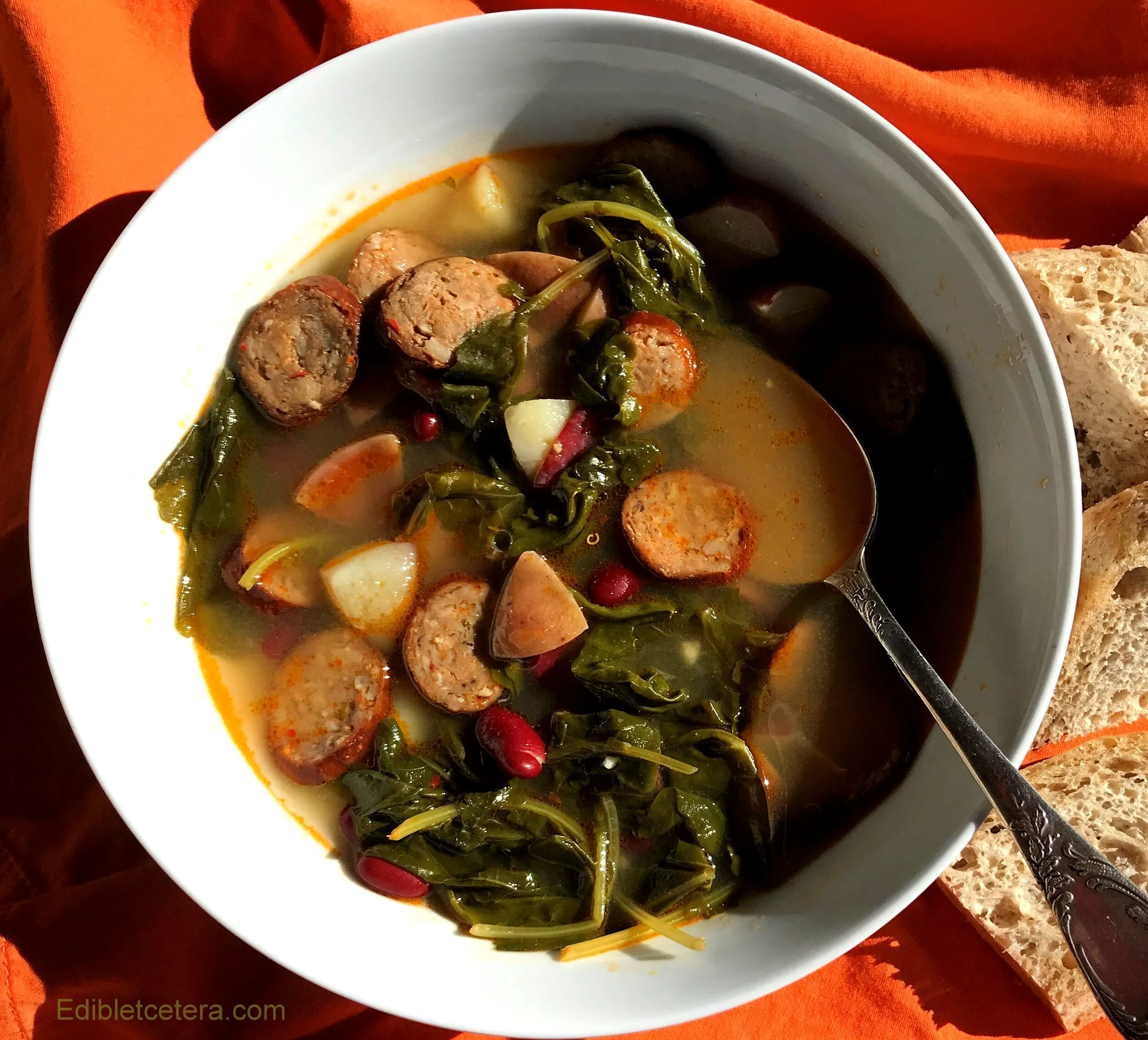 Andouille Sausage and Kale Soup