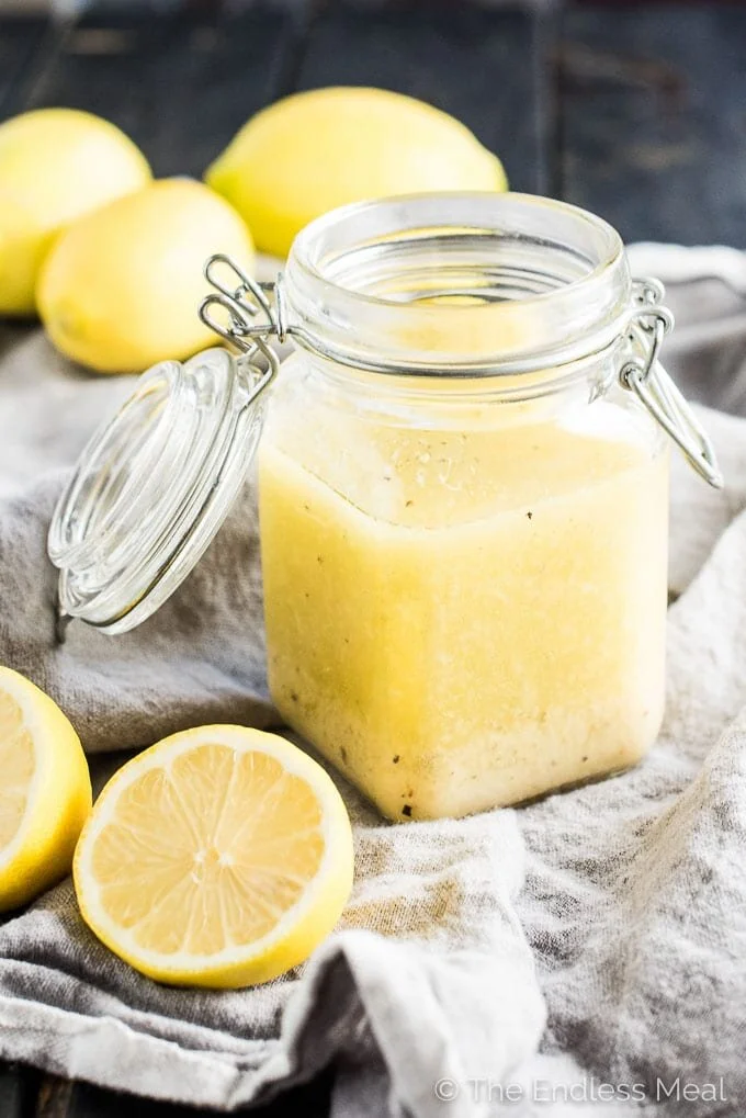 LIFESAVING LEMONY SALAD DRESSING