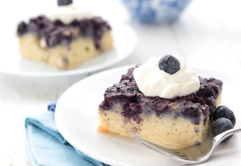 Keto Blueberry Upside-Down Cake