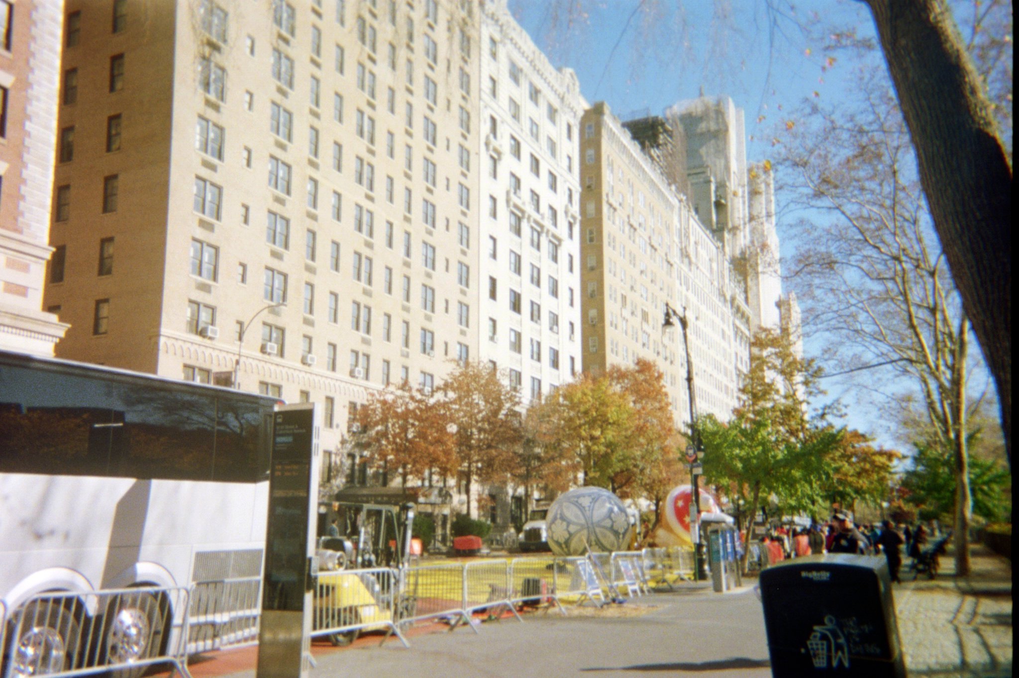 Inflating Macy's Thanksgiving Day Parade Balloons.