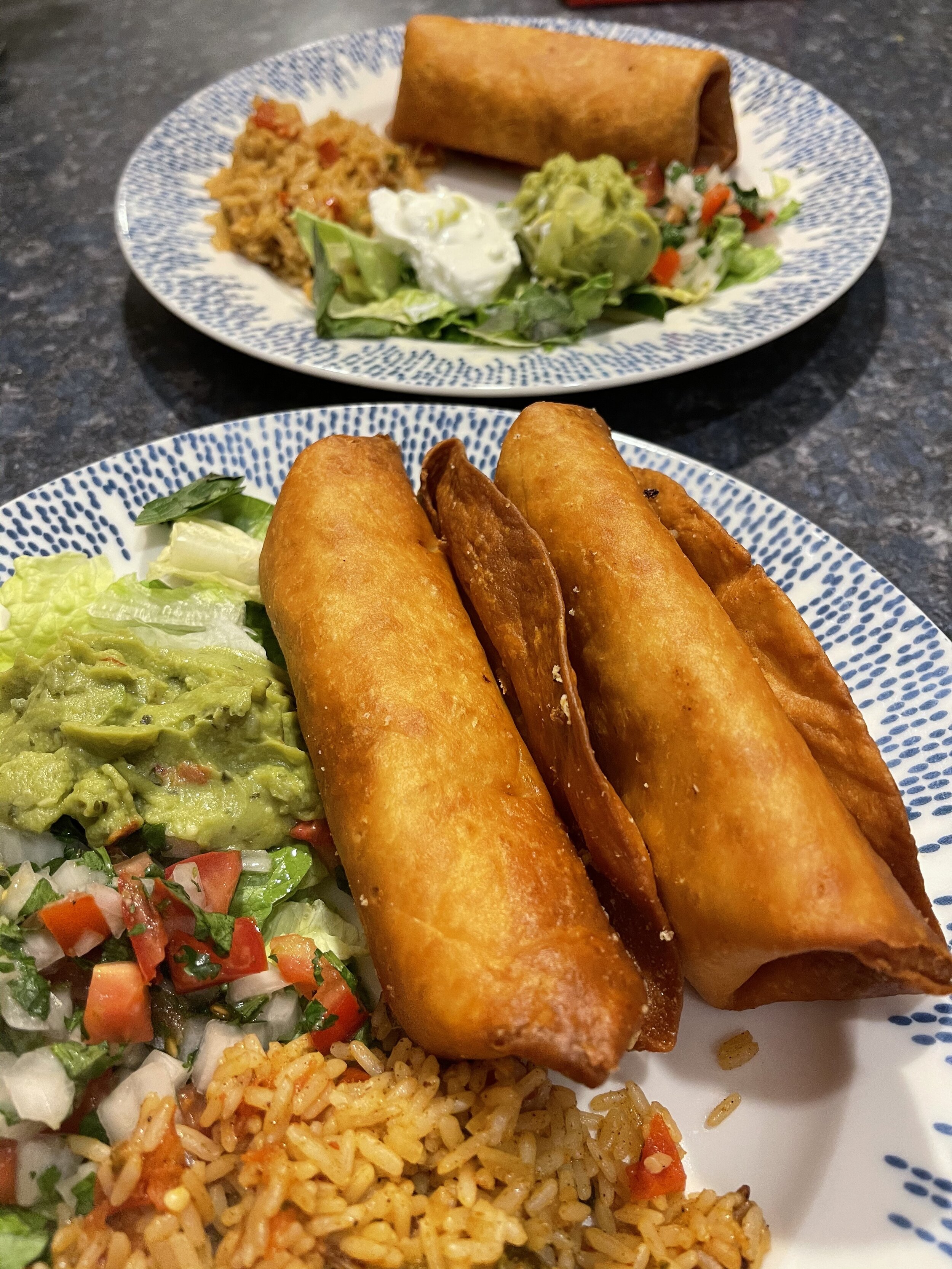Air-Fried Chimichangas in the Ninja Foodi - The Salted Pepper