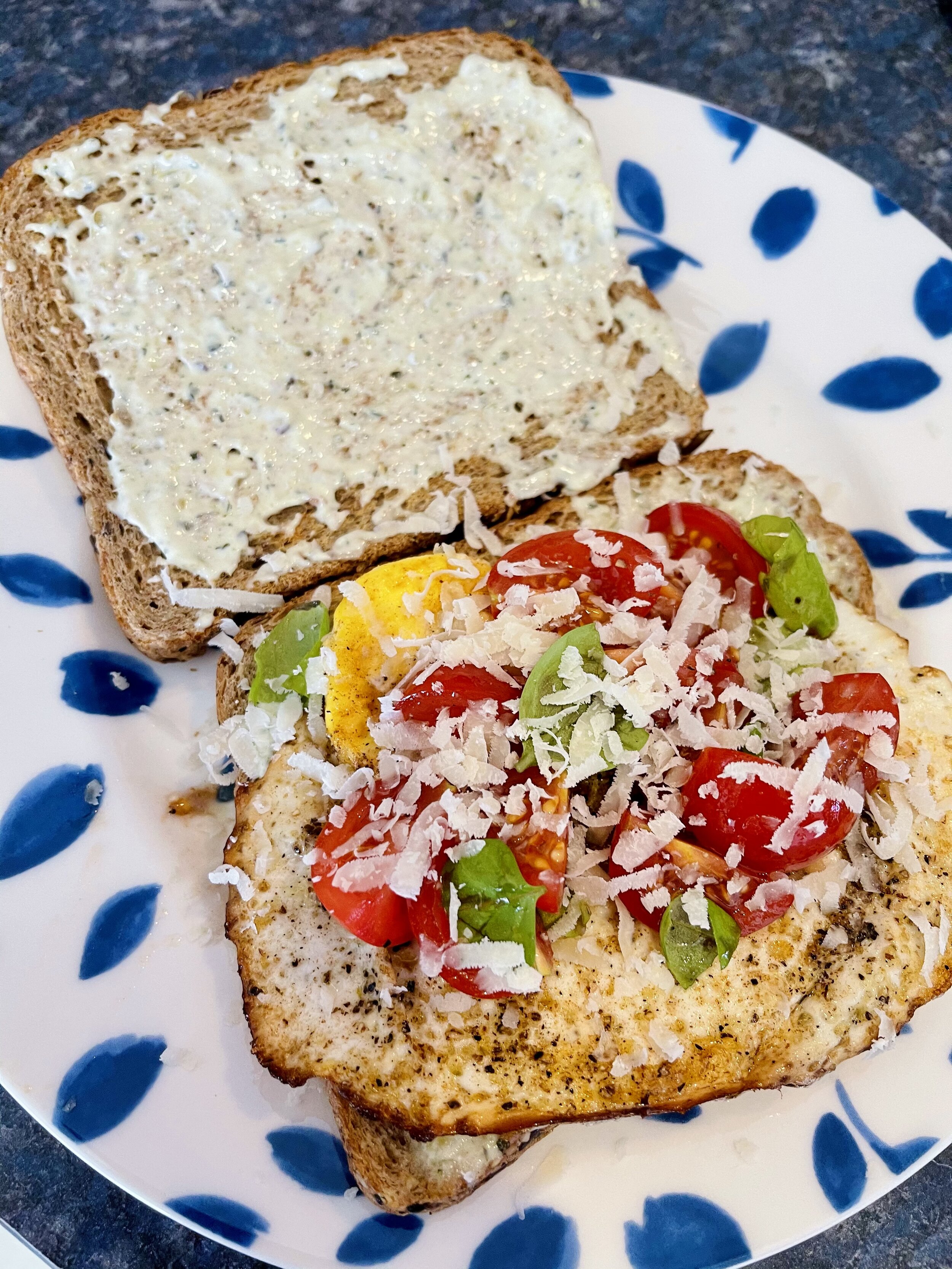 The “Capregge” Caprese Egg Sandwich