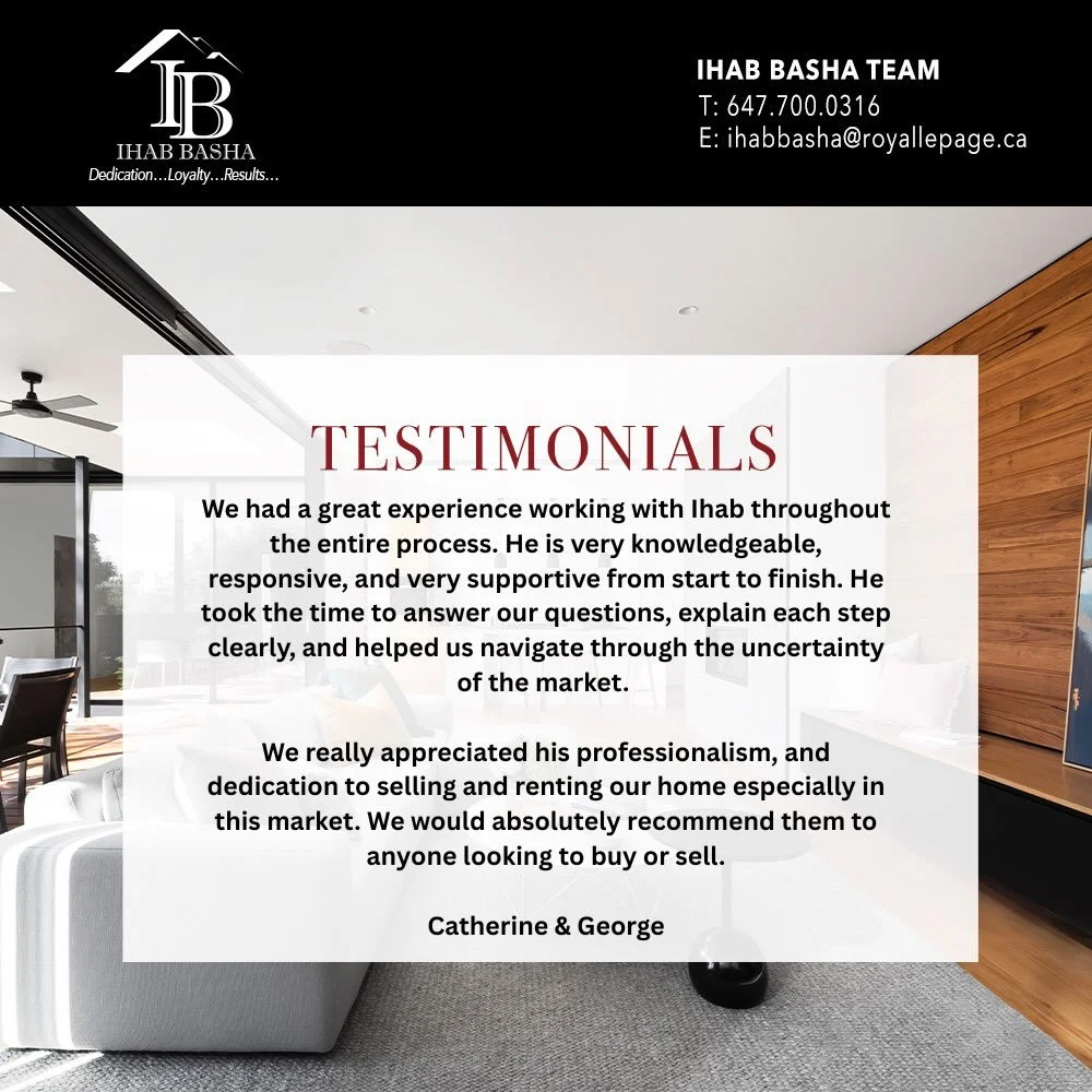 Thank you Catherine &amp; George for your kind words and trust you put in our team 😊

📲 today and let&rsquo;s get your dream home in reality 

#basharealty #ihabbashateam #yourlocalrealtor #presidentgoldaward #milton