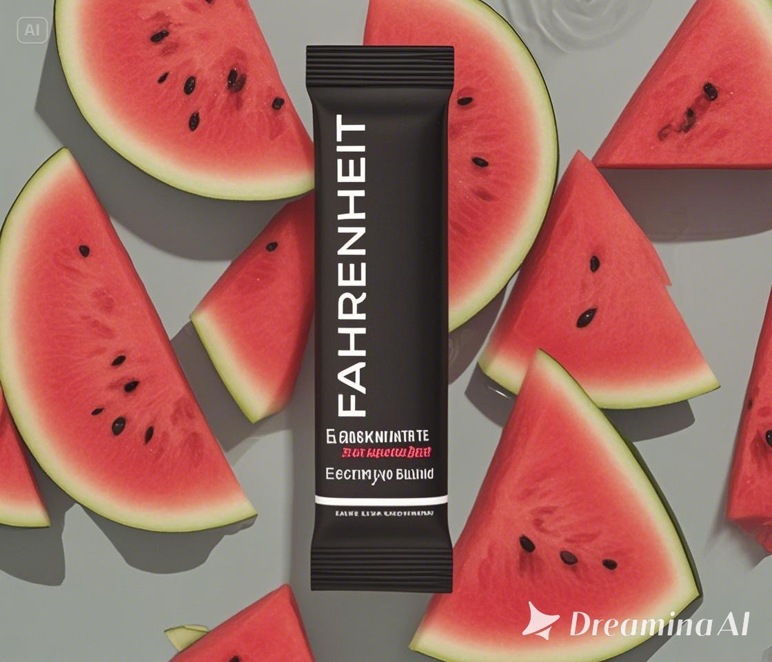 jimeng-2025-05-26-212-Add this photo'' on to a bed of watermelon. Make the packet black and keep the....jpeg