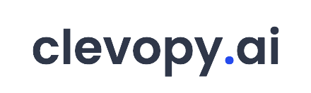 Logo of Clevopy.ai with stylized text