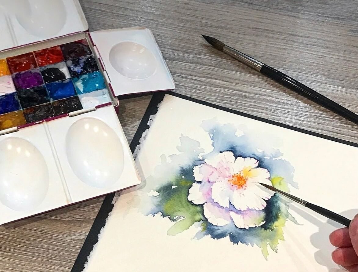 Watercolour sketching is a regular part of my art practice. A nice watercolour book is a safe way to experiment and play. It's lovely to have these studies together to look through occasionally. 

Do you keep a sketchbook? Are watercolour paints or d