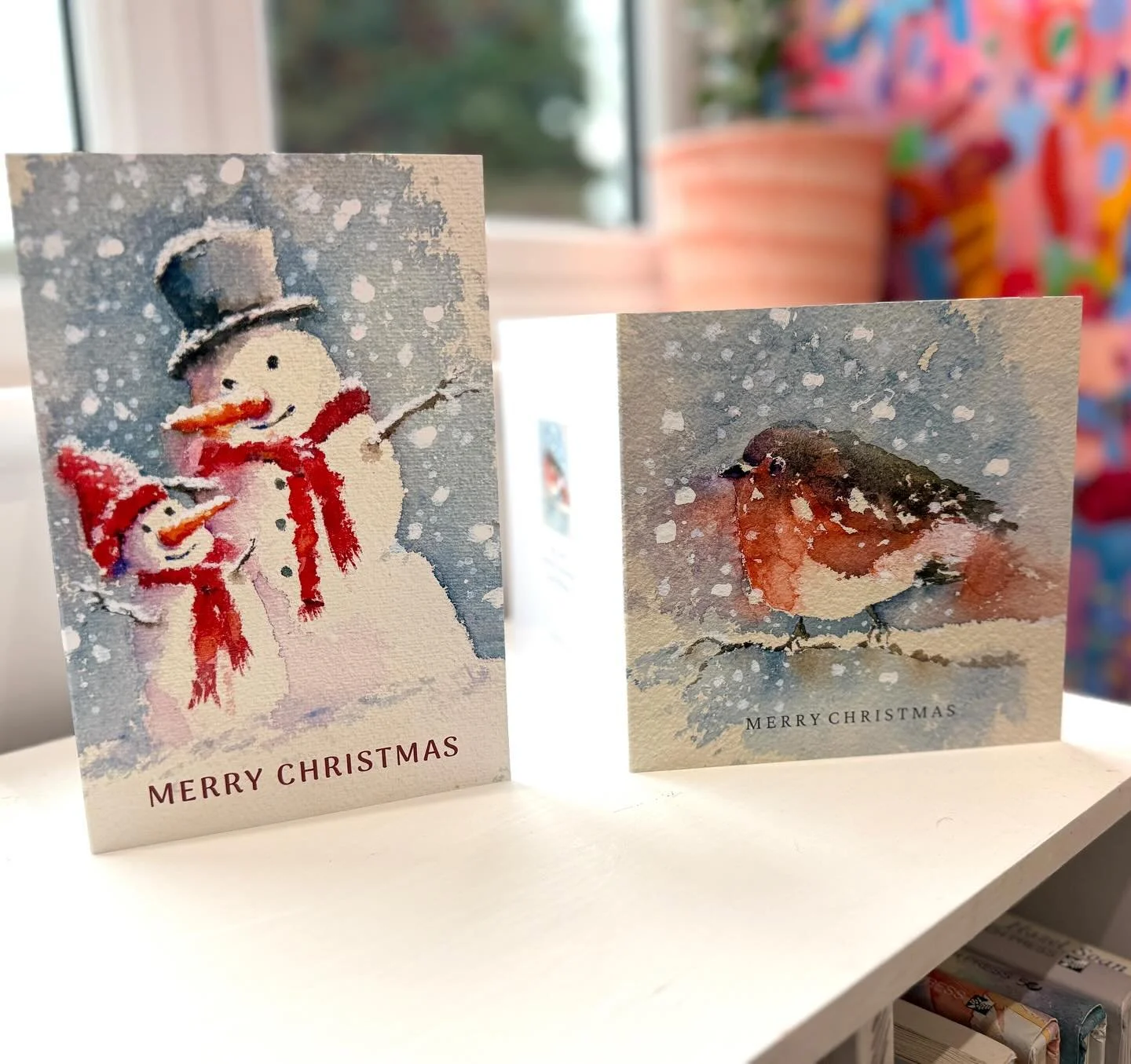 The Christmas cards I've done this year seem to be going down well with people who've sent and received them! Some have also said they're going to frame them in the new year 😀 🎨🎄

#watercolour #watercolourpaintings #christmascards #watercolor #wat