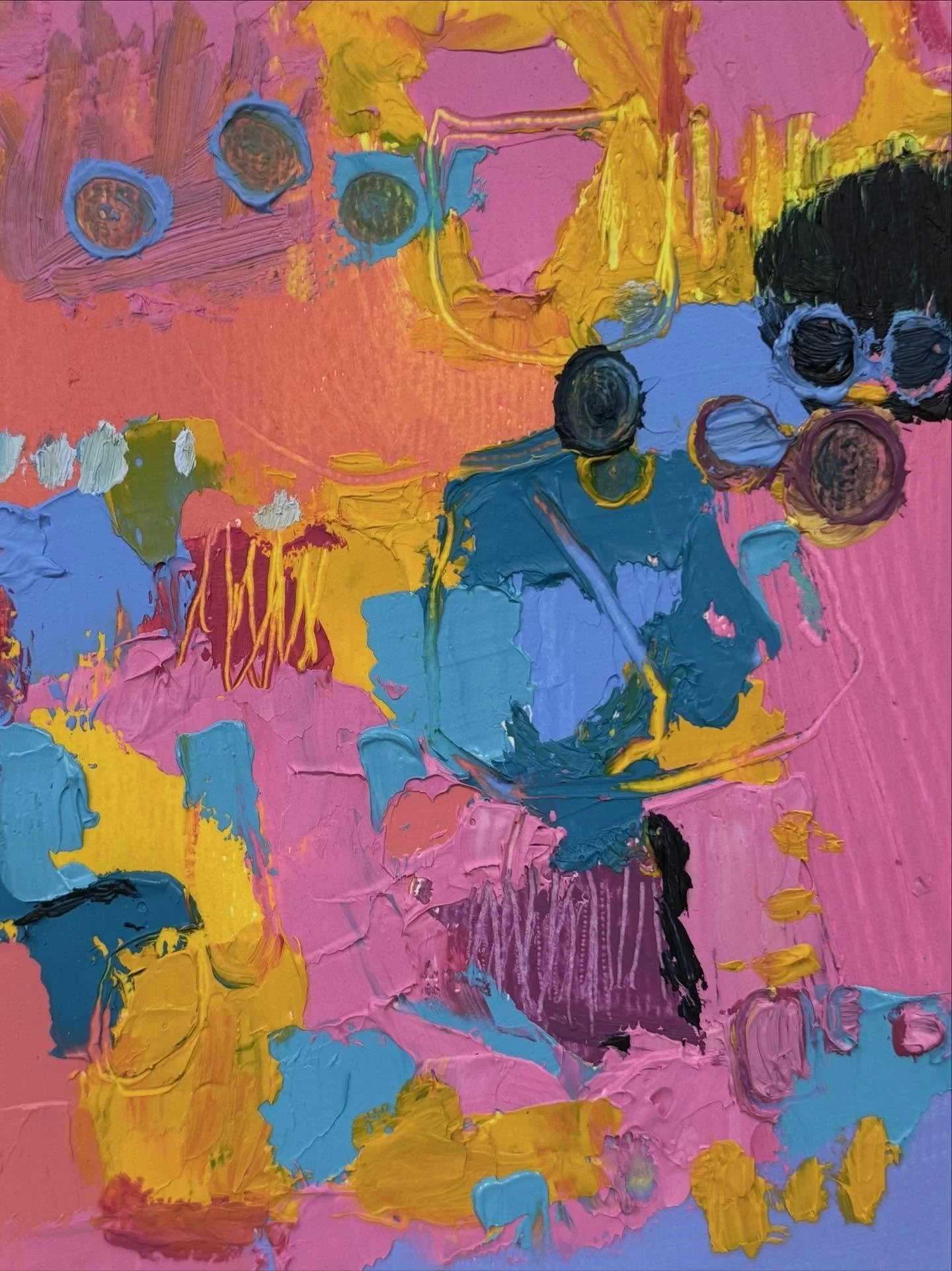 Two oil paintings on paper, 10x12&quot;, as yet untitled, but their names will come the more I look at them. When I'm painting larger paintings, I have the time and space for a title to emerge, but these smaller works on paper usually get painted muc