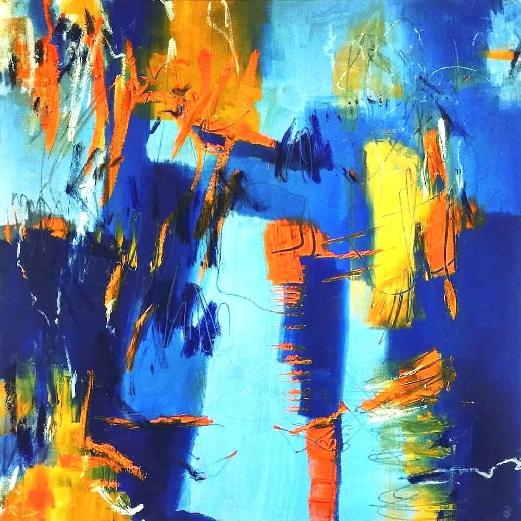 This one&rsquo;s a blast from the past&hellip; 2016 to be exact. &lsquo;Getting to know you&rsquo; oil and wax on 28x28&rdquo; canvas, sold to a collector in the USA. Still one of my favourites!

#abstractart #abstractpainting #abstractartist #abstra