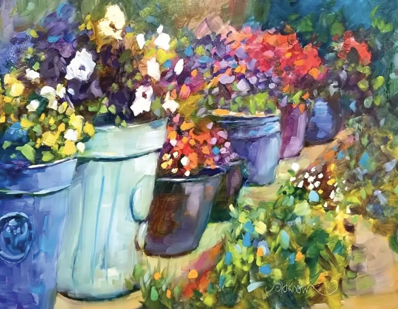I&rsquo;m looking forward to painting more like this soon, when the flowers start blooming 🪴🌸🌼

🎨 &lsquo;Catching the sun&rsquo;, oil on 11x14&rdquo; board 🎨

#oilpainting #impressionisticoilpainting #impressionism #gardenpainting #modernimpress