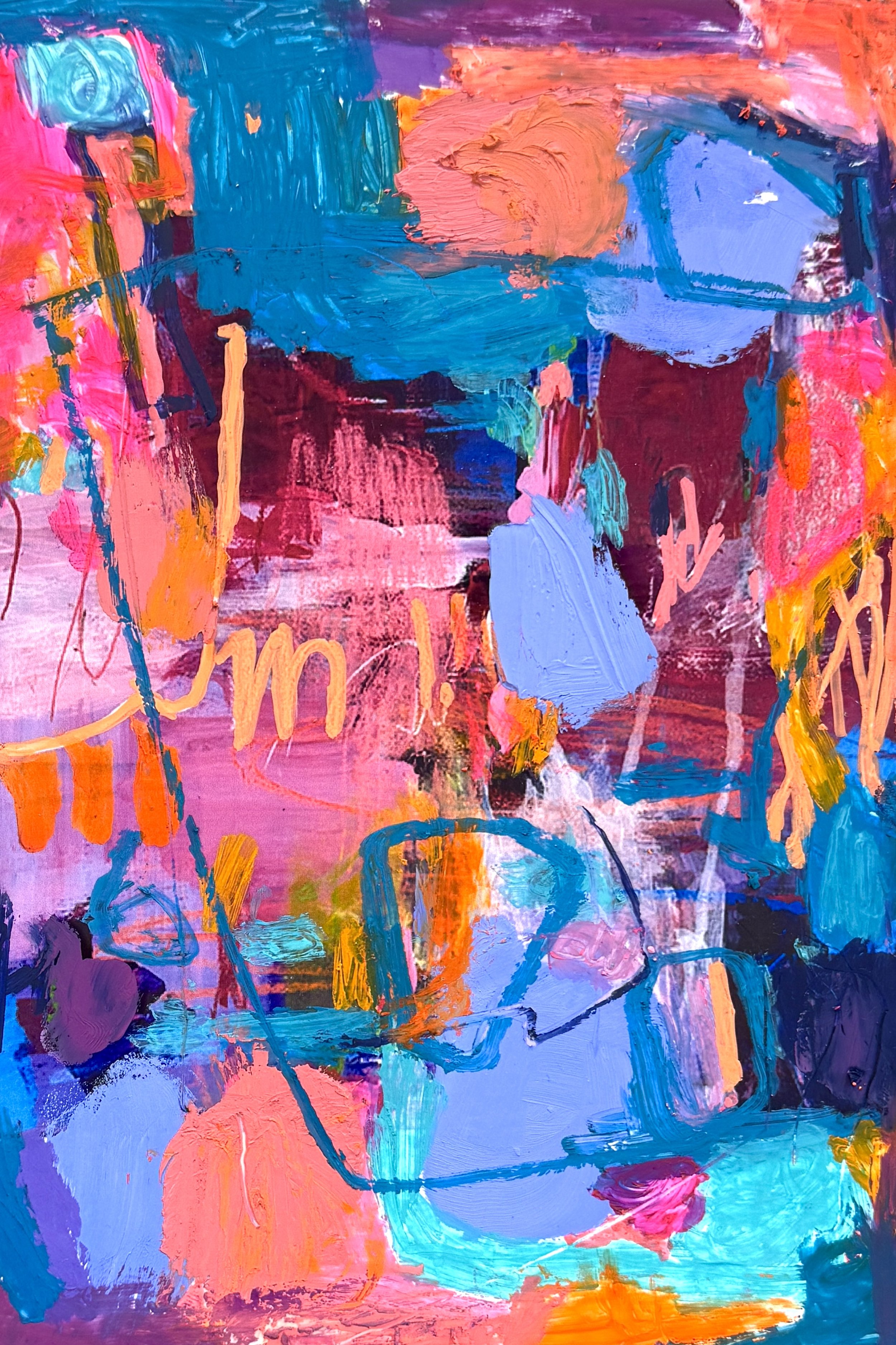 Shut up! • oil on 22x20" canvas • sold 