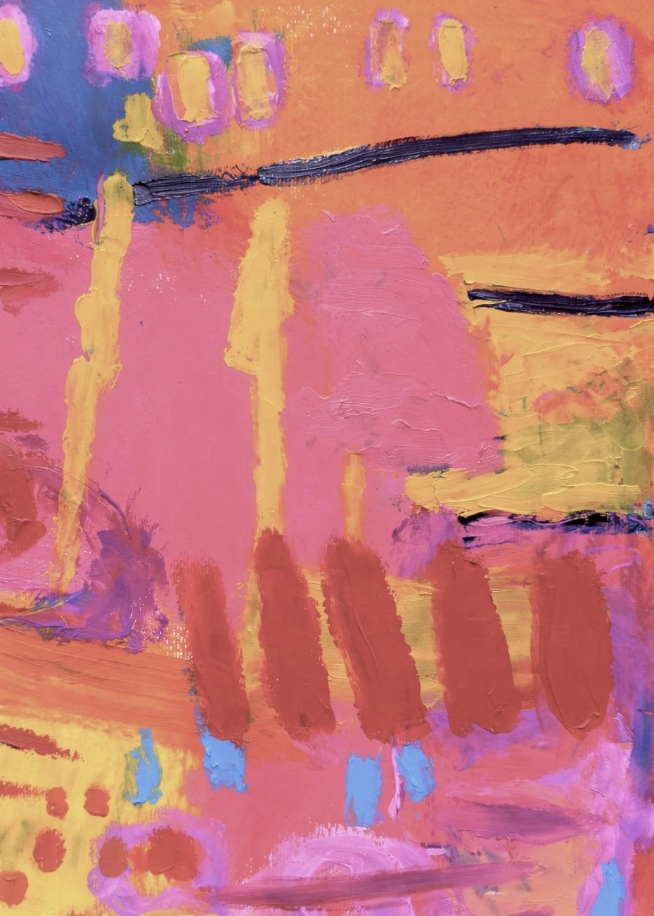 In the beginning • oil on paper • 12x10"