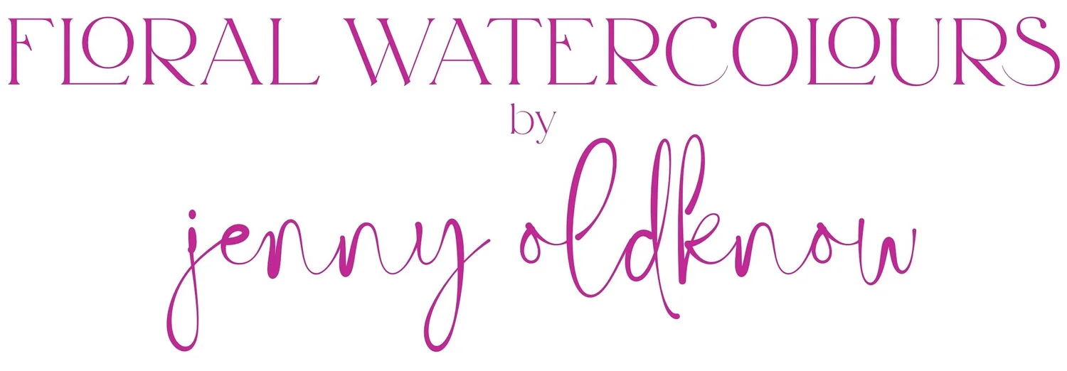 JENNY OLDKNOW - FLORAL WATERCOLOURS 