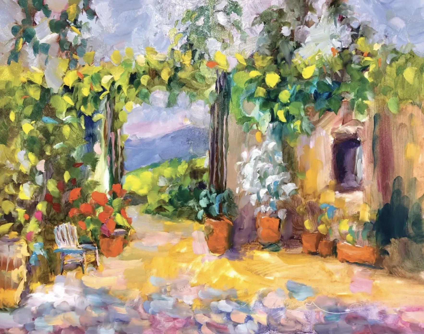  Le Domaine Faverot de Provence • oil on 11 x 14" board • sold