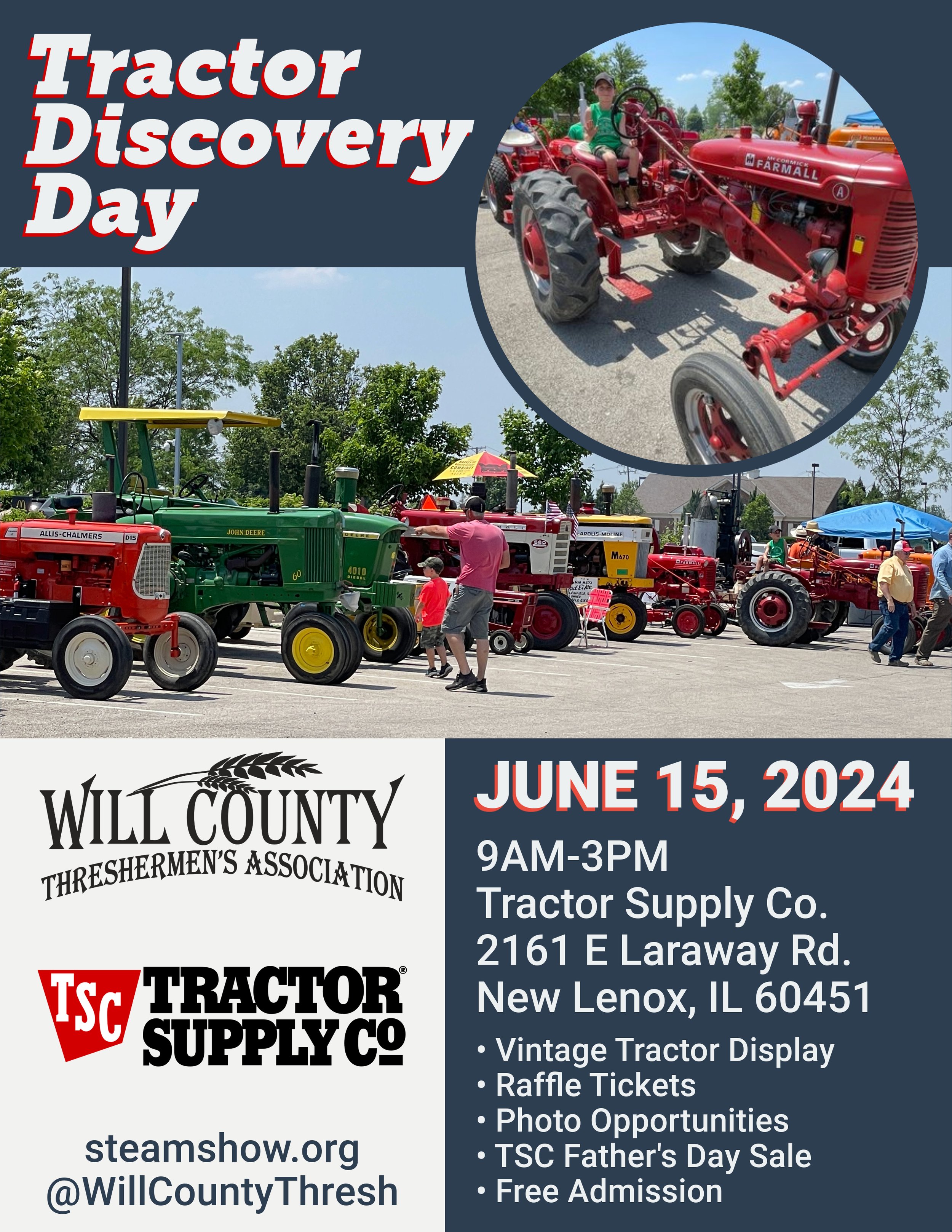 Press Release: 2024 Tractor Discovery Day — Will County Threshermen's ...
