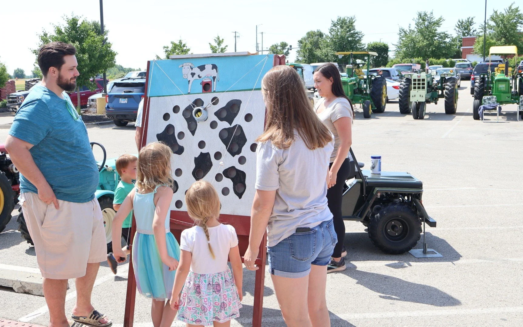 Bacharz Family Enjoying Farm Games