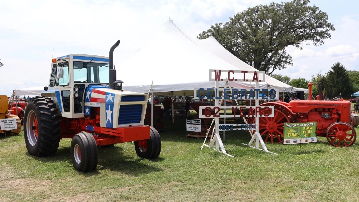 #flashback to our Case feature tent at the 2025 Annual Show! 🤩 The awesome sign was made by Bob Homerding.

#willcountythresh #tractorshow #oldtractor #spiritof76case #antiquetractor