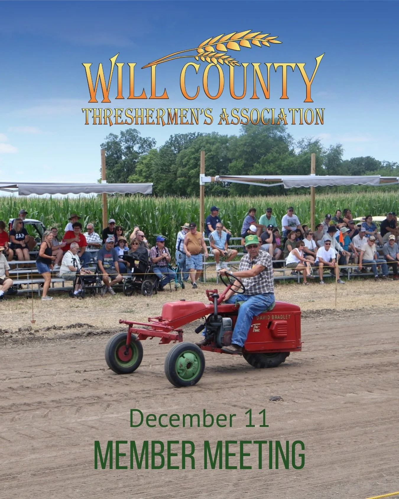 Our next member meeting will be on December 11th, 7PM at the Wilton Center Federated Church.

#Willcountythresh #nonprofitorganization
#farmlife #nonprofitorganizations