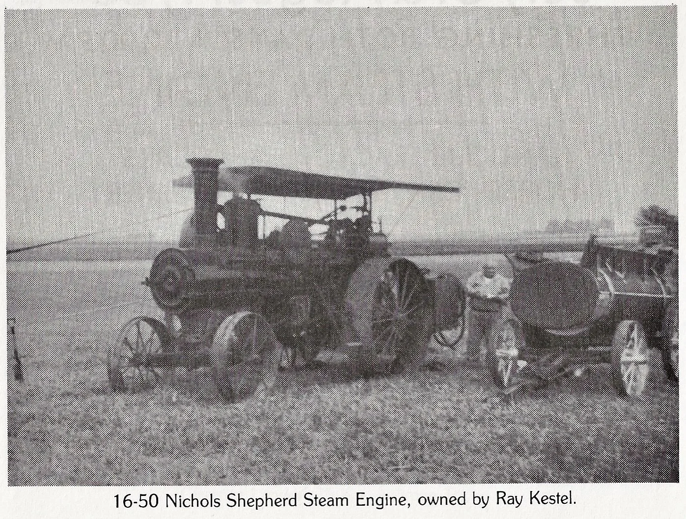 Flashback to a 16-50 Nichols Shepard Steam Engine. This image is from our second Annual Show Book and at the time the steam engine was owned by Ray Kestel of Manhattan, IL. 
#willcountythresh #nicholsshepard #steamengine #farmshow #antiquetractor