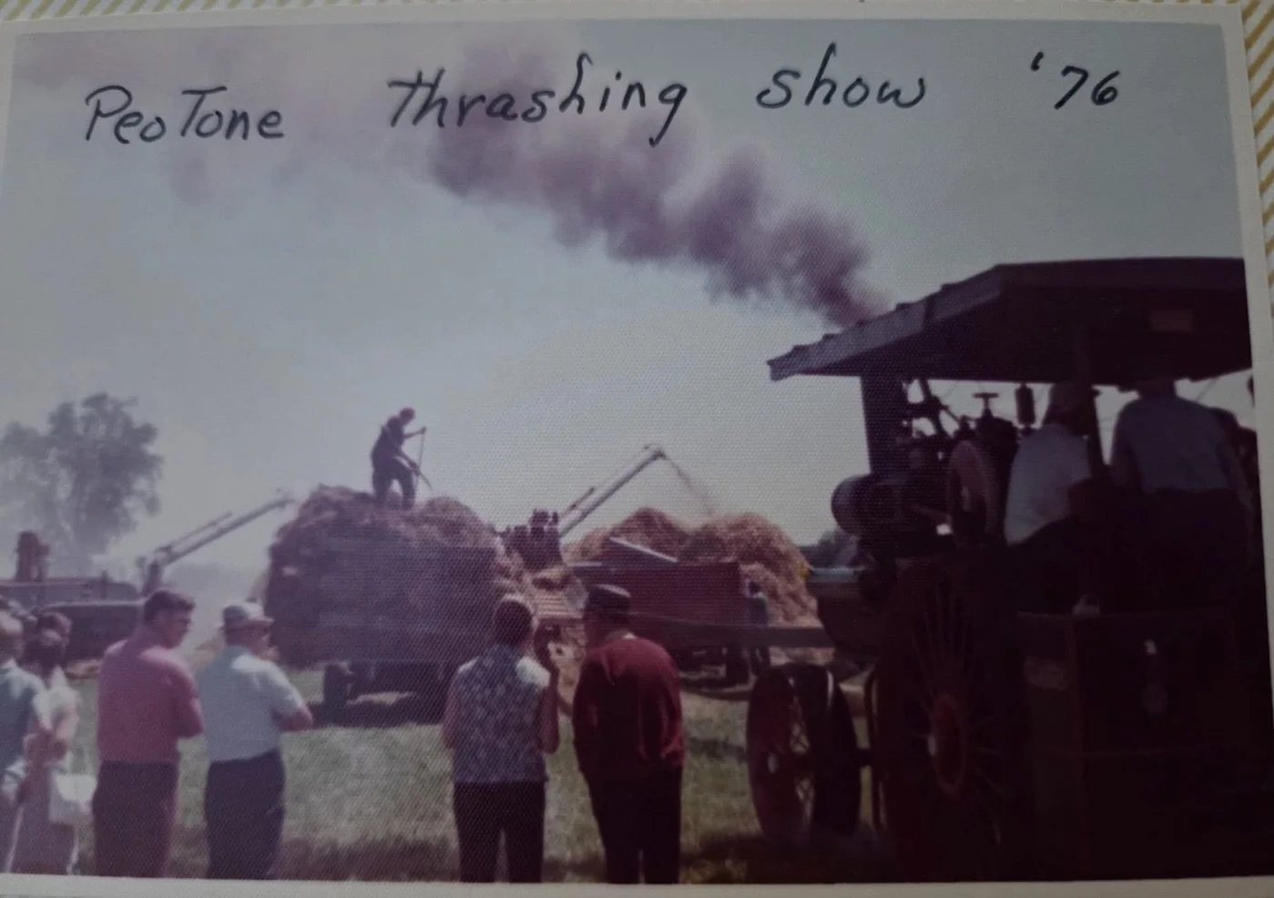 Michael Lamore shared some photos of threshing at the 1976 show. The Neiner family Case steam engine can be seen in the photos. Thanks to Michael for sharing! 

#willcountythresh #farmshow #steamengine #aghistory