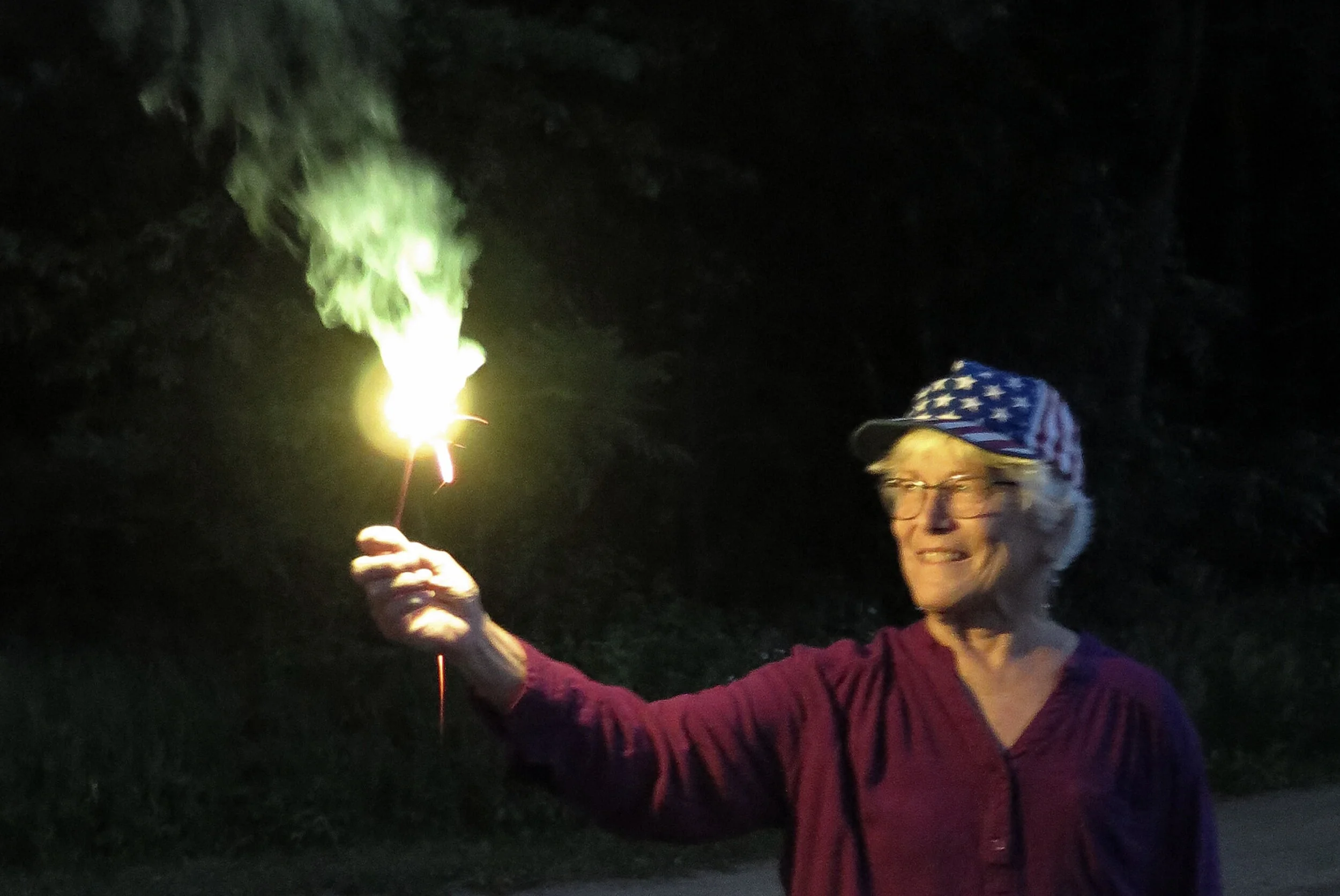 Ruth Willius with Sparkler.JPG