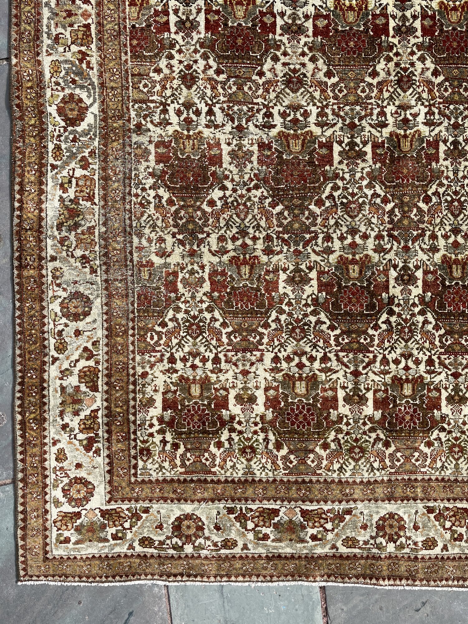 Antique Persian Afshar Minimal Chaos, 5 X 6 Area Rugs