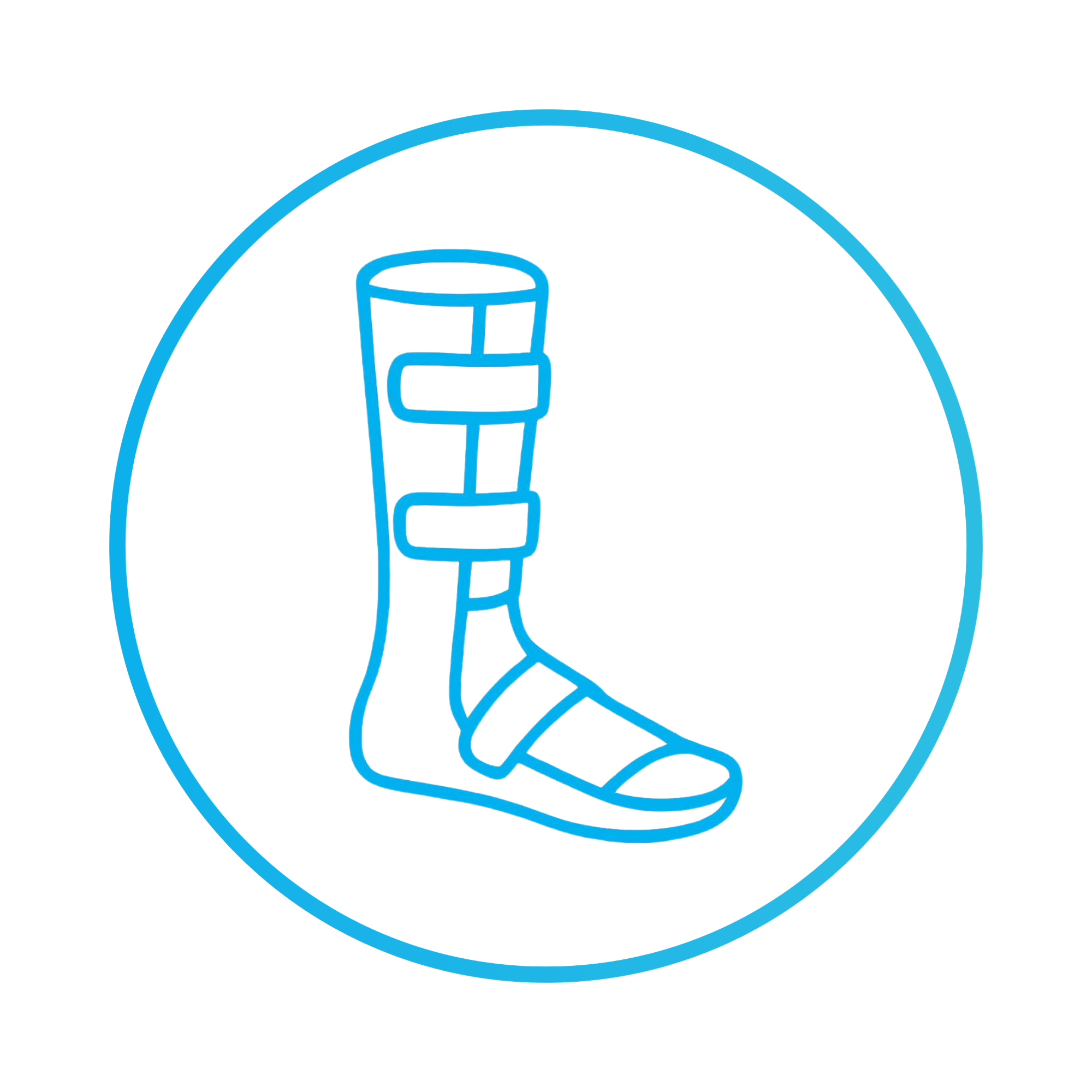 A digital illustration of an electric plug inside a blue circle with a light blue background.
