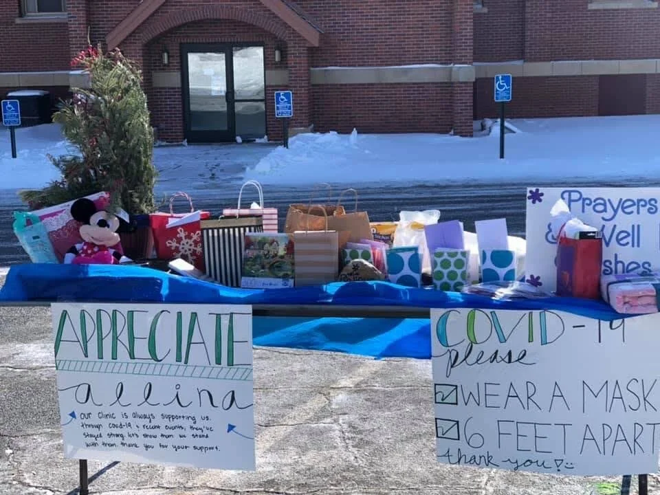 St. Francis Xavier donation collection that brought in personal items as well as monetary donations.
