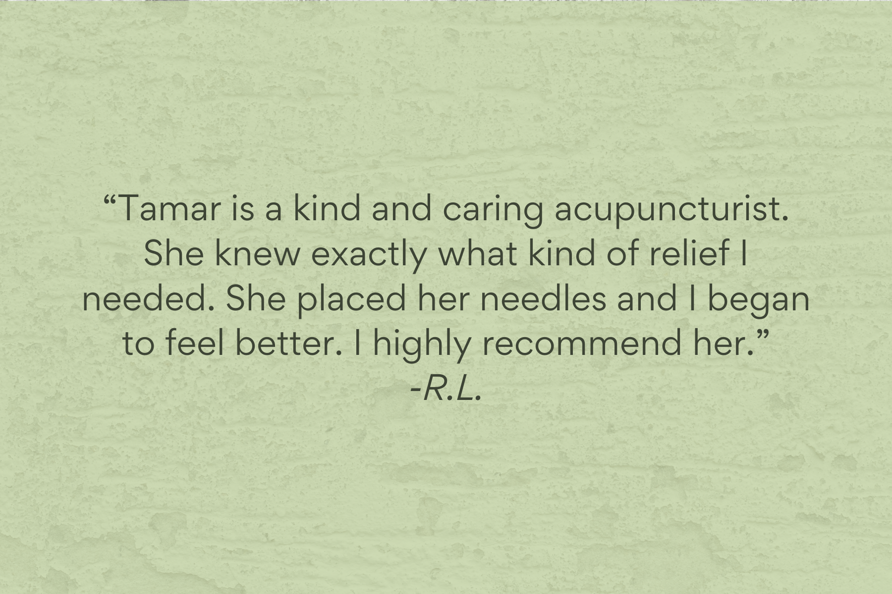 Patient Testimonial #8