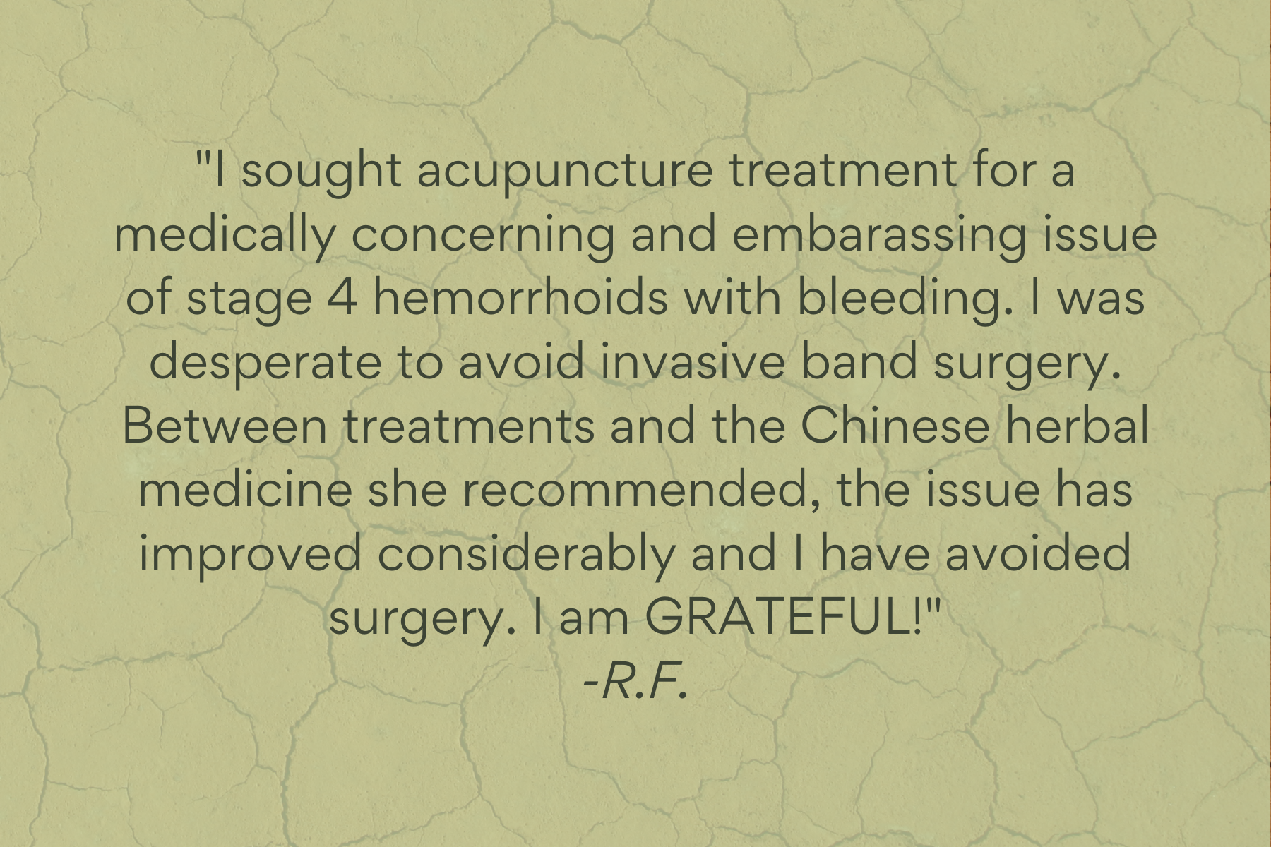 Patient Testimonial #9