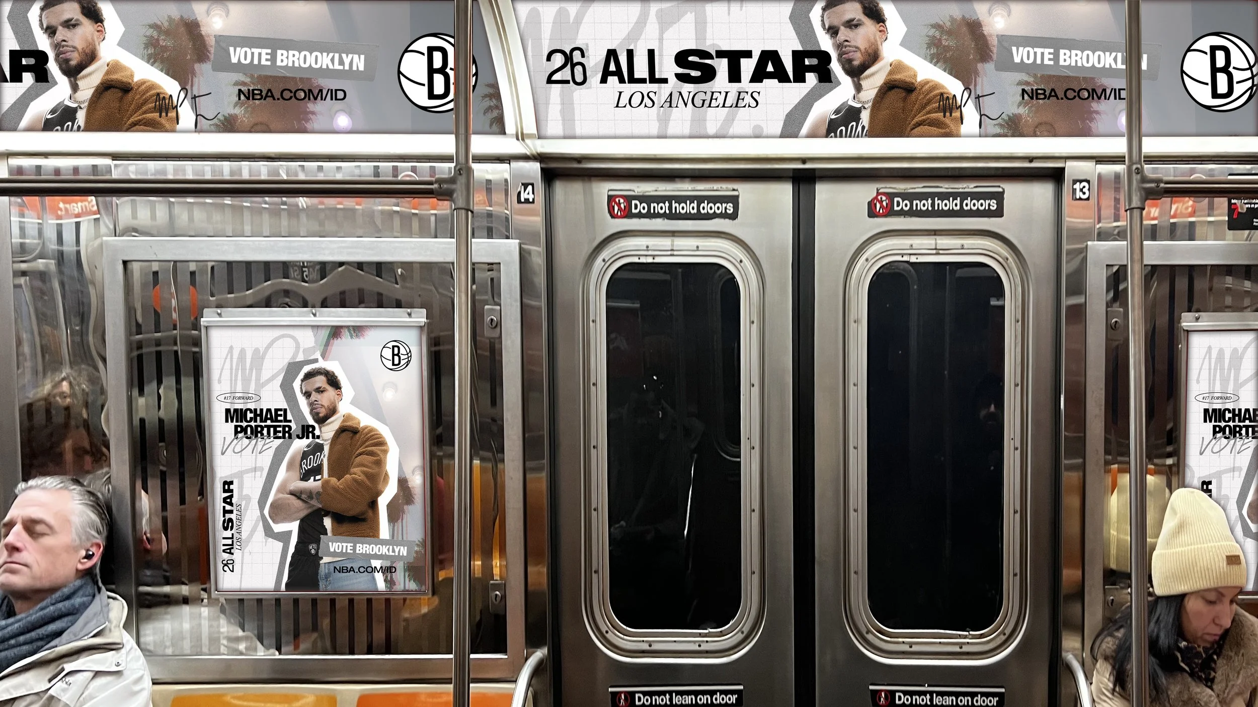Concept design for Brooklyn Nets All-Star fan vote campaign