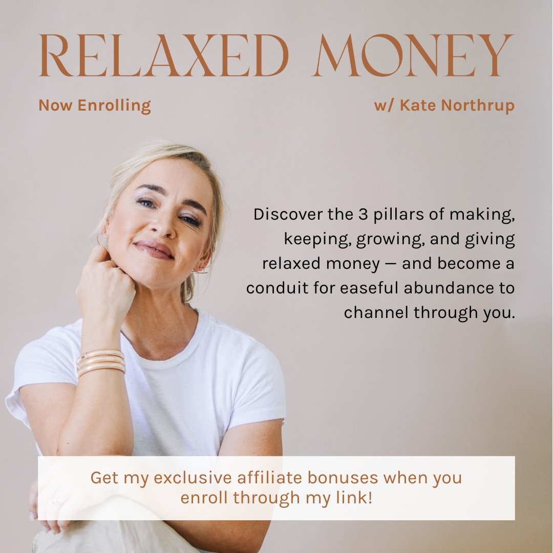 Want to know my money wins from last year...

Last May I joined Kate Northrup's Relaxed Money Course when I was in a pretty low spot. I was grieving the loss of my dad, my husband was unhappy in his job, and I stepped back from my work so that I coul