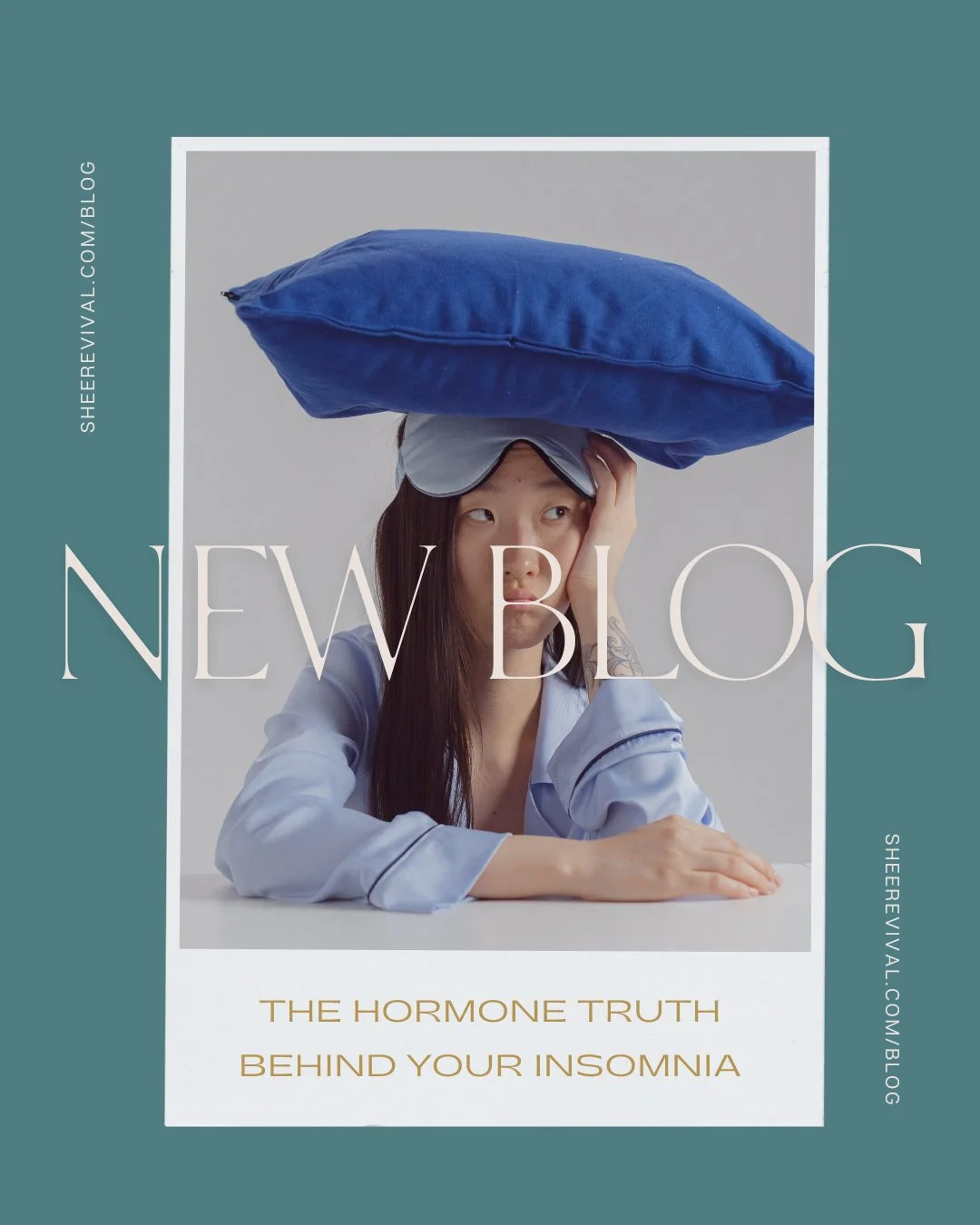 New blog post just dropped this week, and if you've been struggling to fall asleep OR waking up at 3am wondering what's wrong with you... this one's going to help.

"The Hormone Truth Behind Your Insomnia" breaks down exactly what's happeni