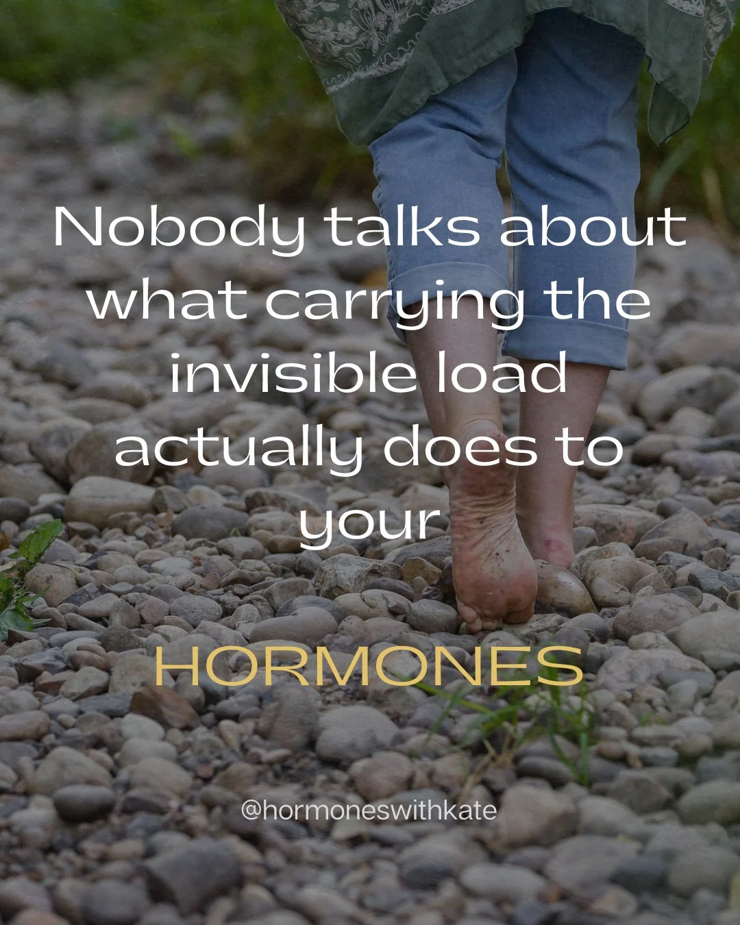 Nobody talks about what carrying the invisible load actually does to your hormones.
 
It&rsquo;s not the to-do list. It&rsquo;s the anticipating, tracking, remembering, managing, sensing, and holding it all together &mdash; for everyone &mdash; while