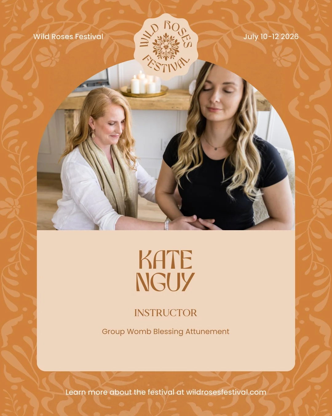 I am SO excited to be back at this year's @wildrosesfestival 🌹

I'll be leading a Group Womb Attunement on Sunday, July 12th at 10am &mdash; and this will be the 3rd year offering this amazing energy healing transmission. It sells out every time, an