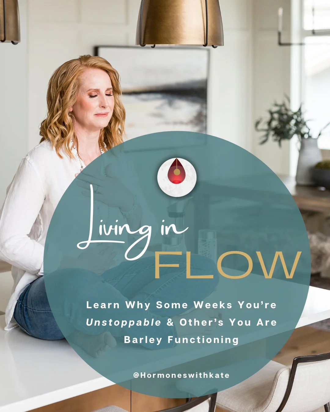 Living in Flow just got a full glow-up &mdash; and it's everything I wish I'd had years ago.

She has been fully revamped with fresh hormone science and real-world strategies for the woman who's done white-knuckling her way through the month.

Here's