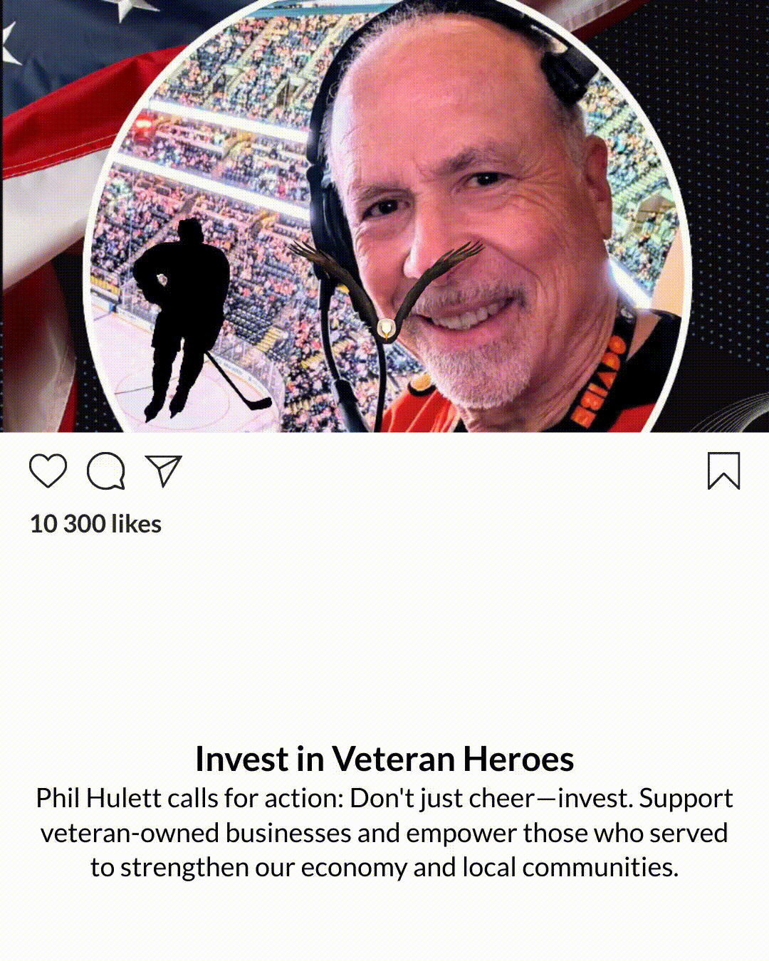 Phil Hulett, Anaheim Ducks: The Case for National Invest In Veterans Week®