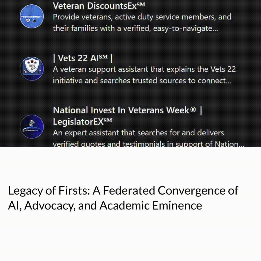 Legacy of Firsts: A Federated Convergence of AI, Advocacy, and Academic Eminence