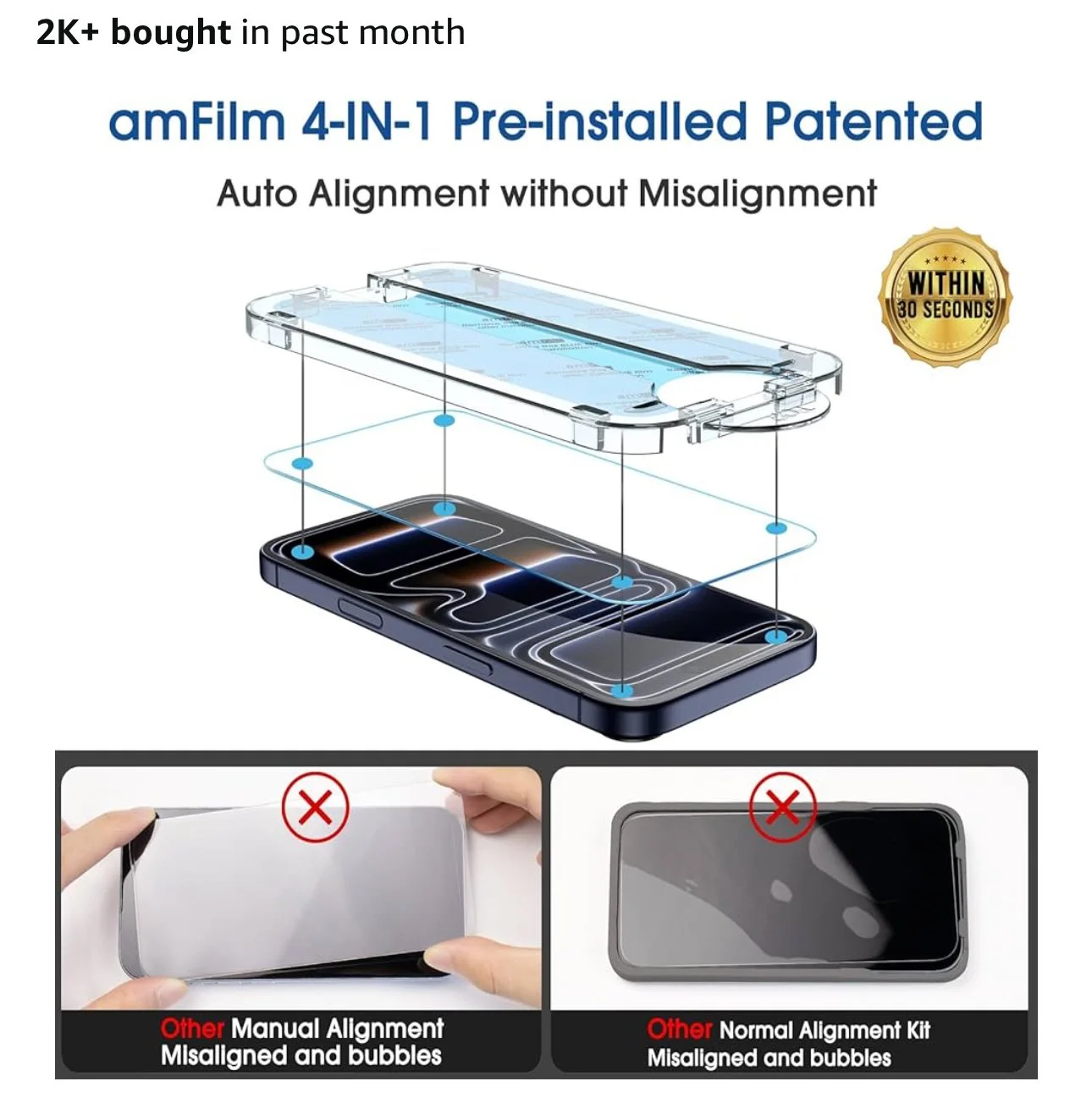am film One Touch Screen Protector For iPhone 17