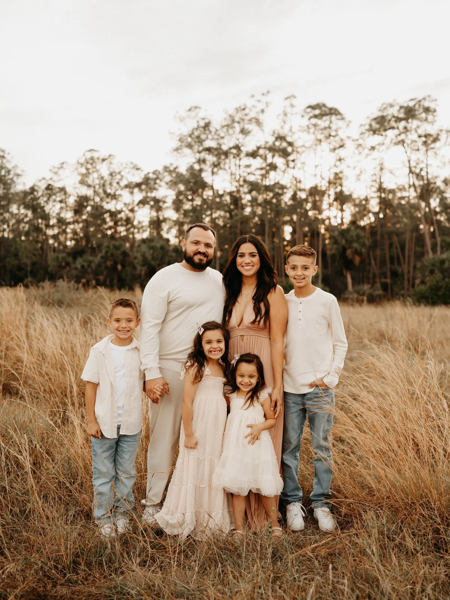 just classic .. updating family photos in the dreamiest field 🌾