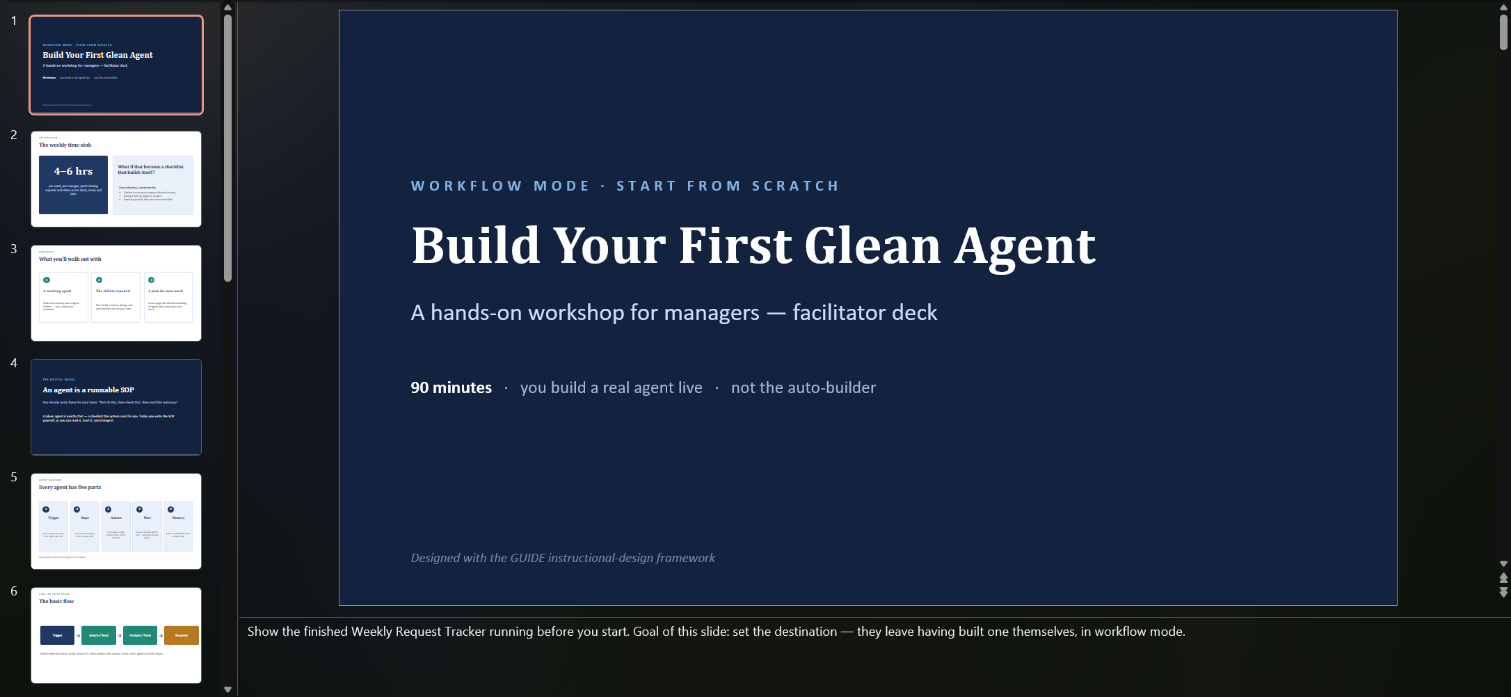 Select this image to see the matching slide deck, generated as part of the same workshop package.