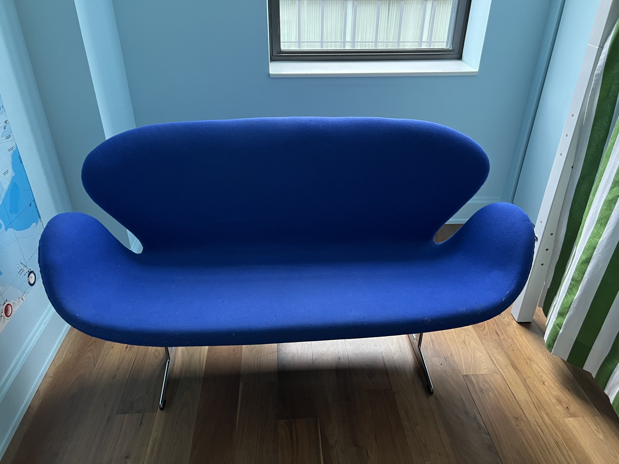 Blue Love Seat 