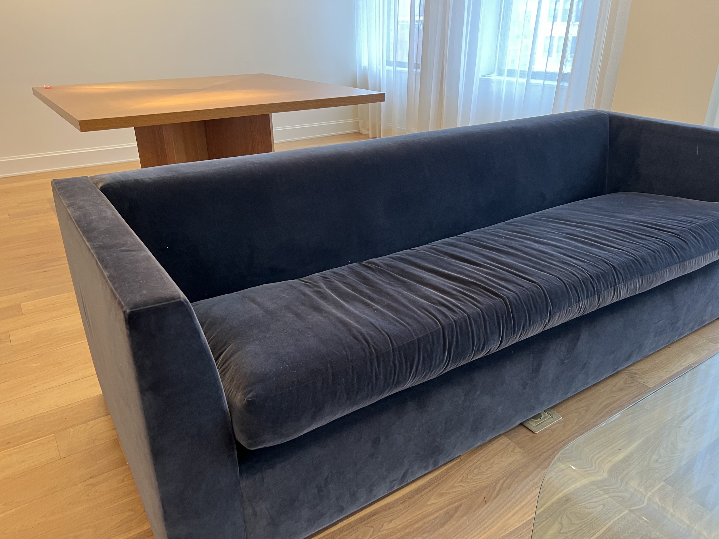 Custom Velvet Sofa