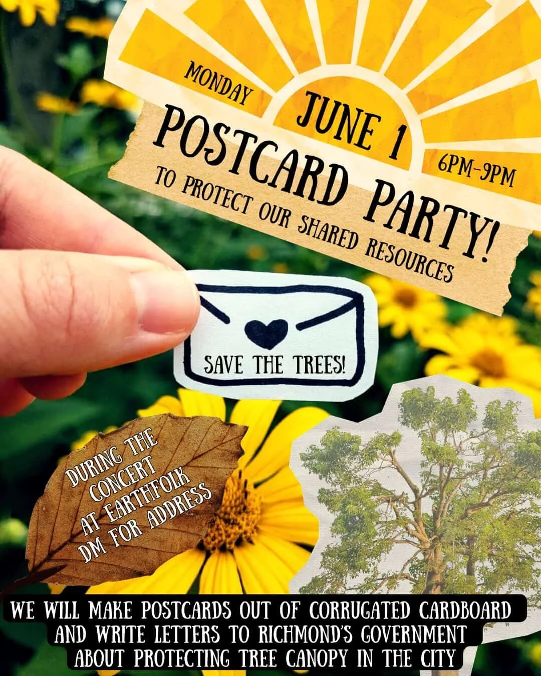 Postcard Party at Earthfolk: Protect our Tree Canopy
