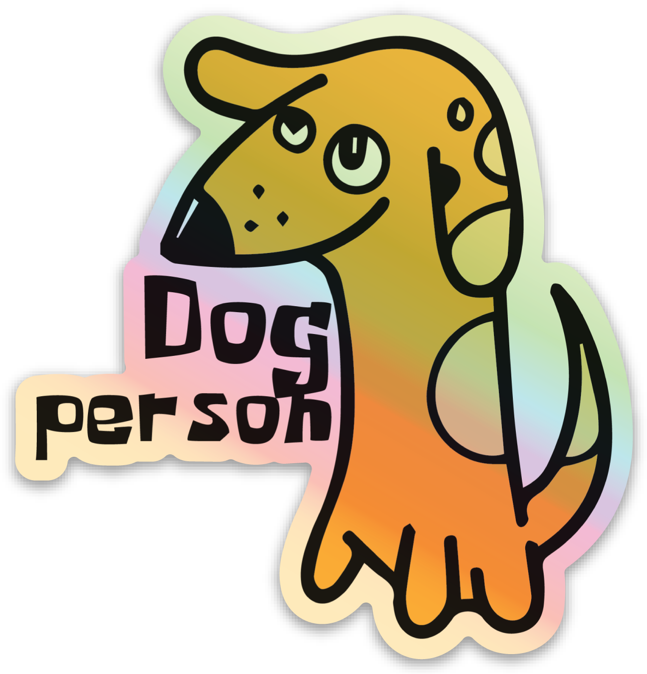 'Dog person' sticker