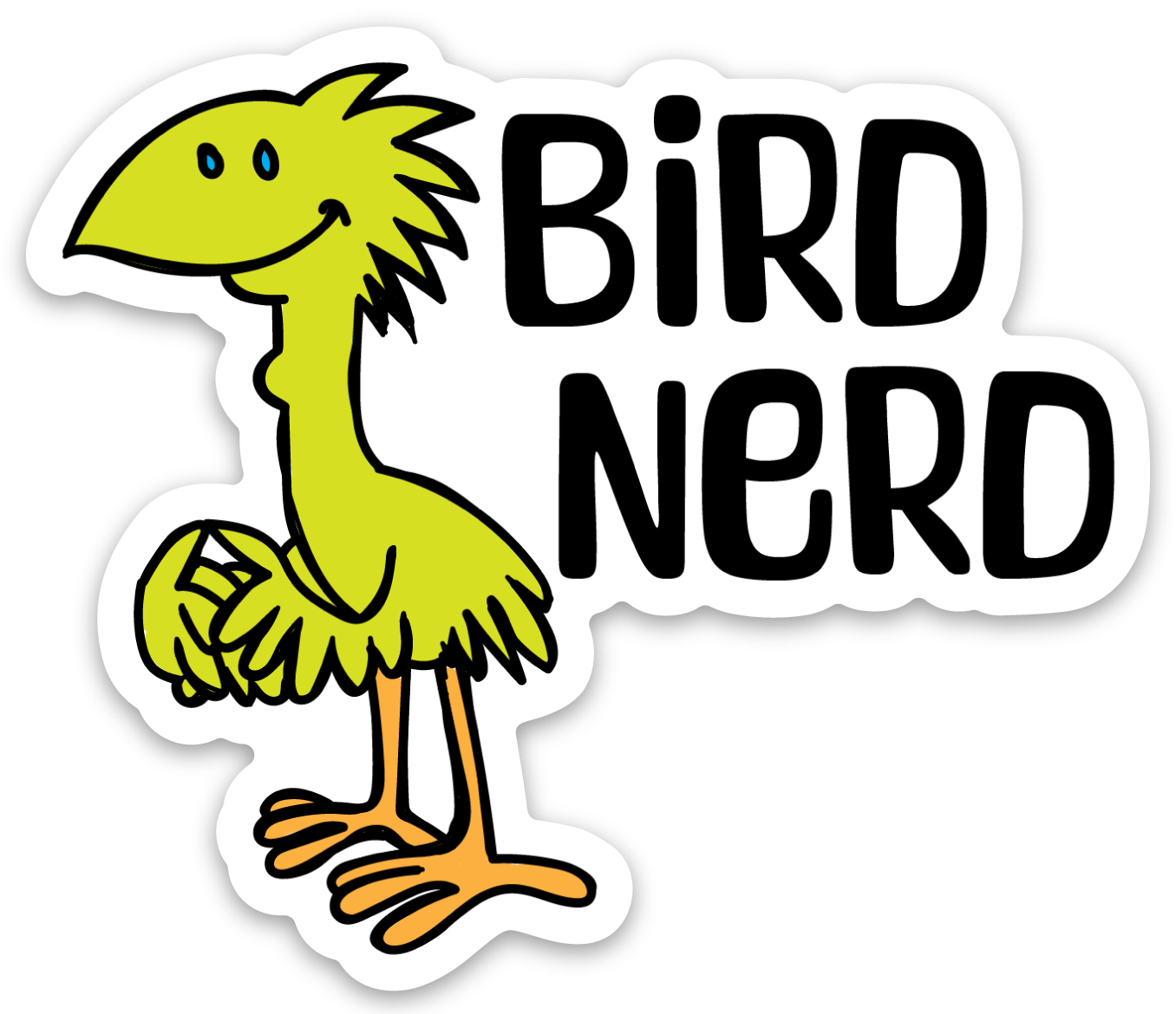 'Bird nerd' sticker