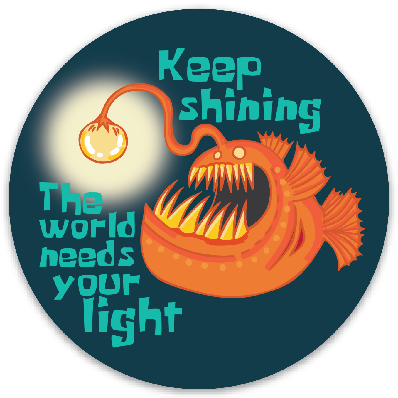 Anglerfish sticker