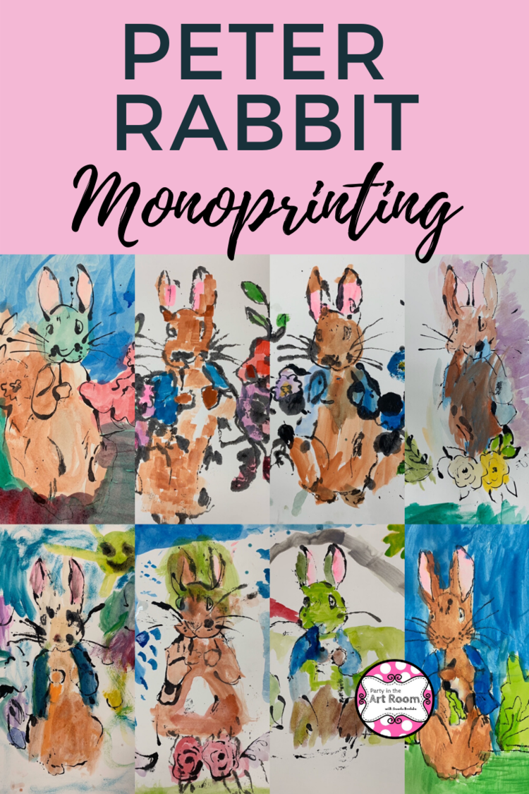 Peter Rabbit Monoprinting for Kids — Party in the Art Room