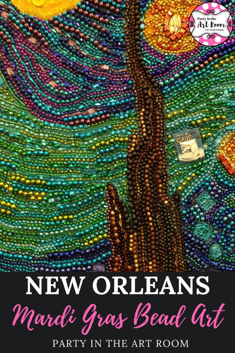 New Orleans Mardi Gras Bead Art — Party in the Art Room